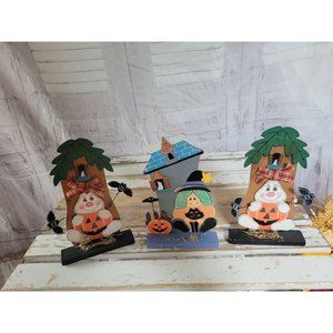Magic creations witch ghost wooden home decor hous